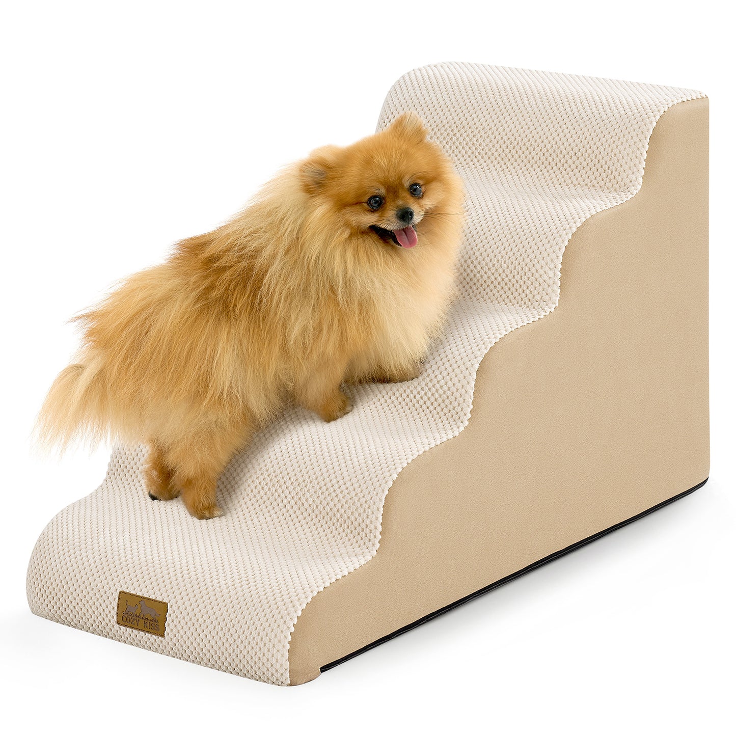 5-Step Gentle Slope Curved Pet Stairs
