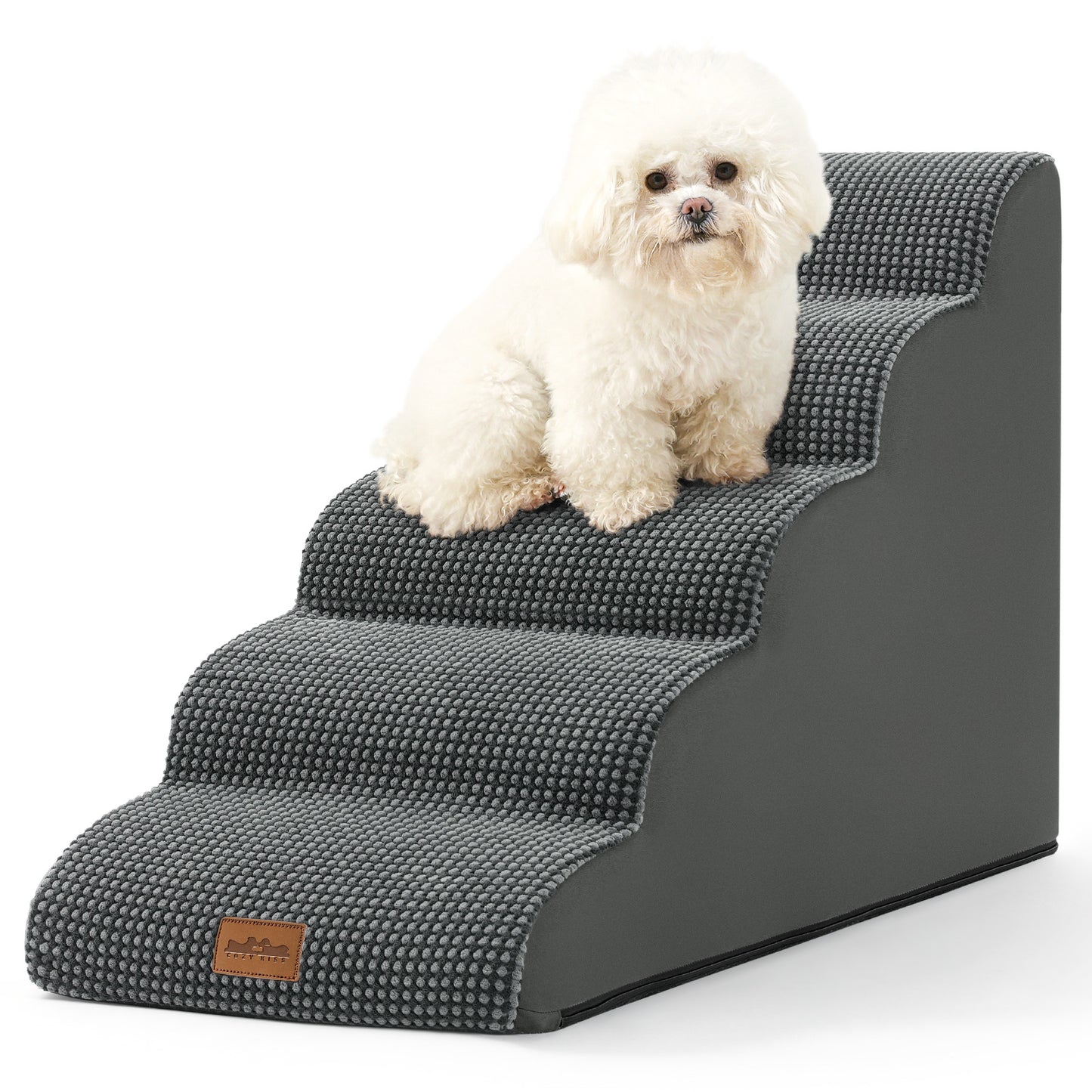 5-Step Joint-Fridendly Curved Pet Stairs