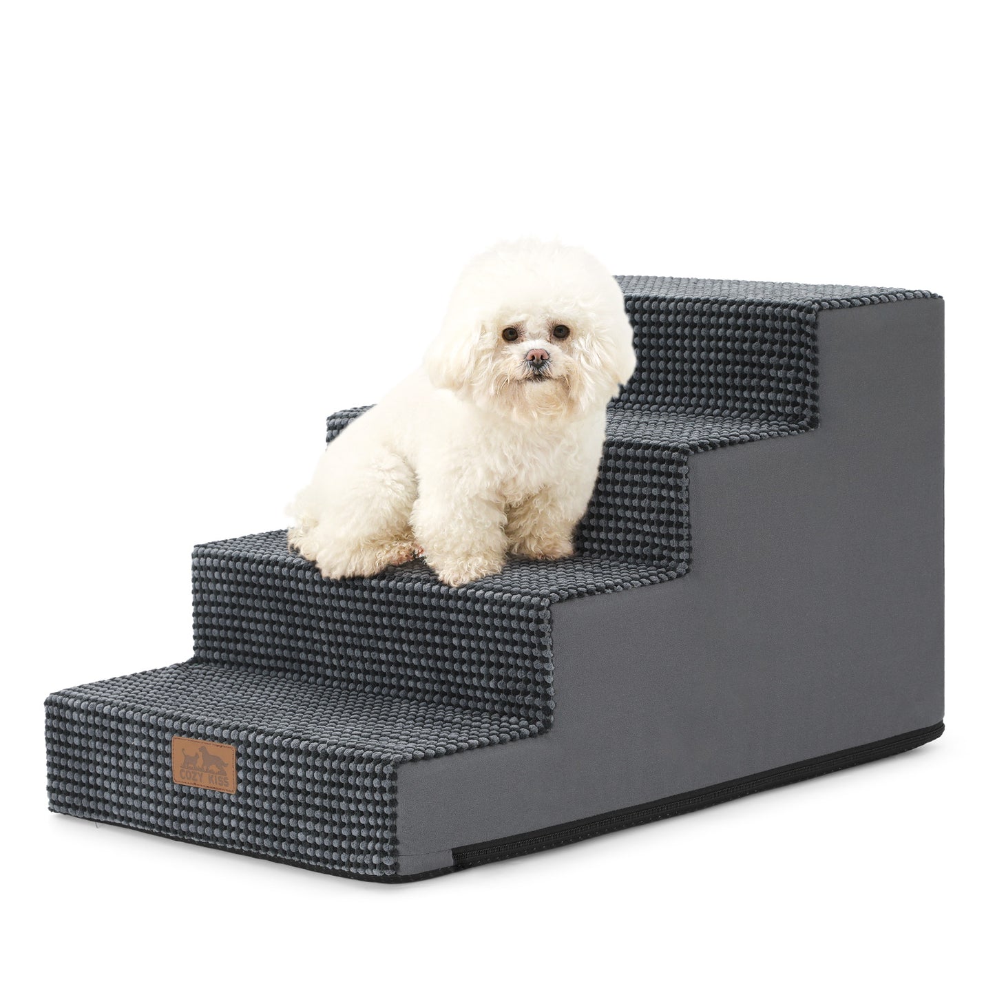 4-Step Gentle Slope Right-Angle Pet Stairs
