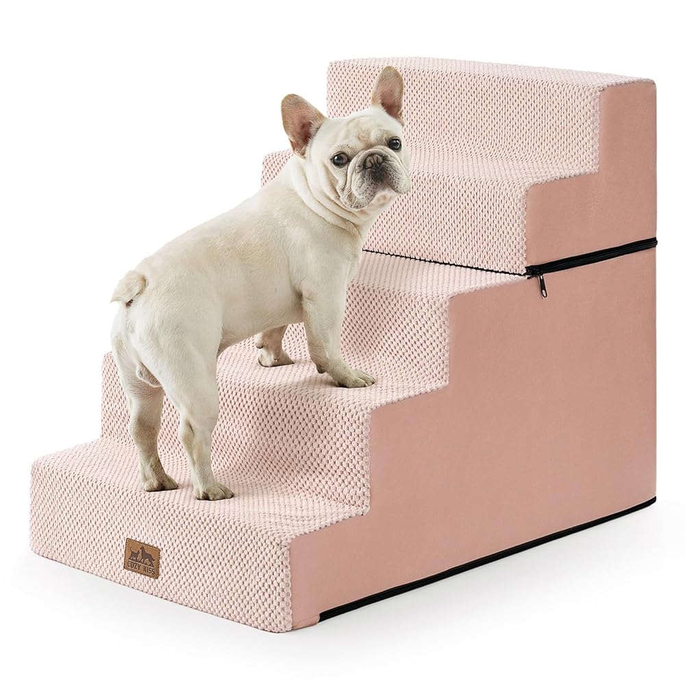 5-Step Extra Wide Foldable Right-Angle Pet Stairs