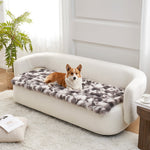 Cozy Kiss Fluffy Soft Bubble Faux Fur Couch Cover plush sofa protector for dogs and cats 