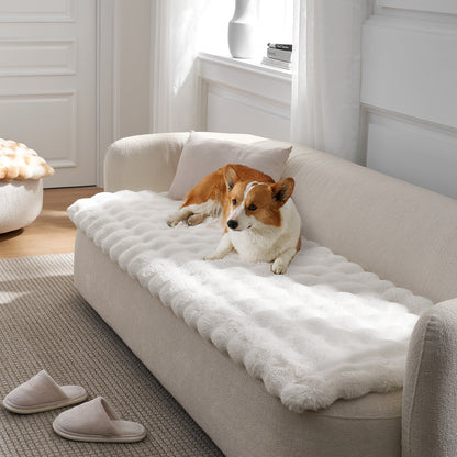 Fluffy Soft Bubble Faux Fur Couch Cover