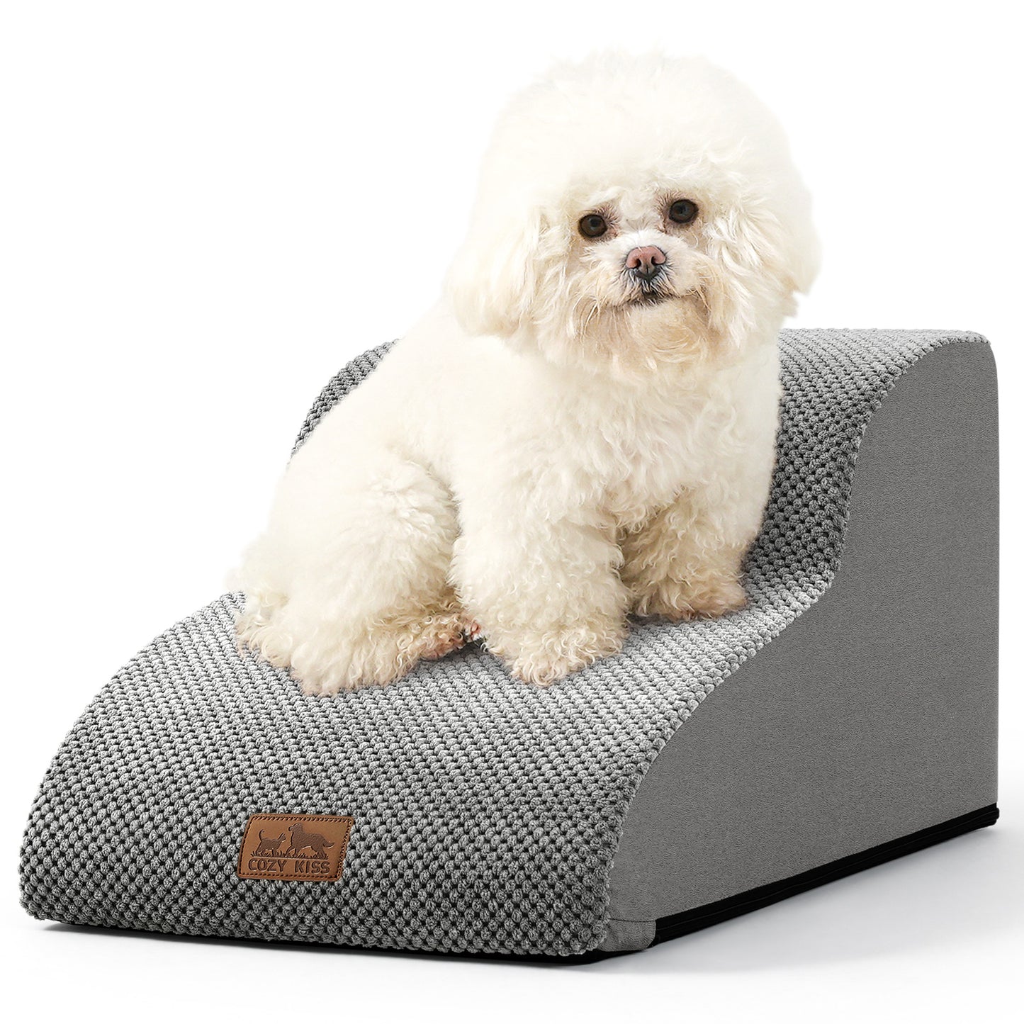 2-Step Joint-Fridendly Curved Pet Stairs