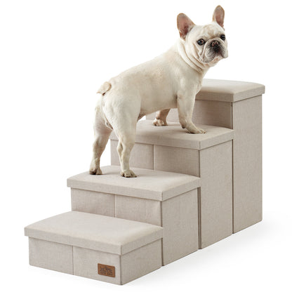 4-Step Space-Saving Storage Pet Stairs