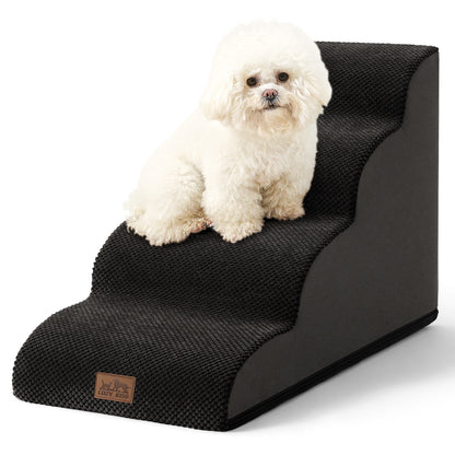 4-Step Joint-Fridendly Curved Pet Stairs