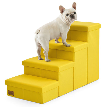 4-Step Space-Saving Storage Pet Stairs