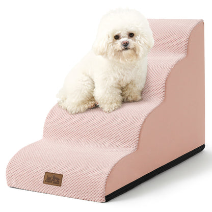 4-Step Joint-Fridendly Curved Pet Stairs