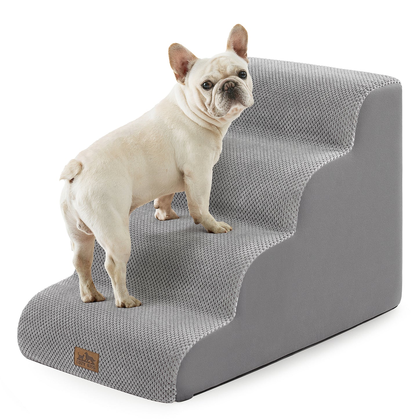 4-Step Extra Wide Curved Pet Stairs