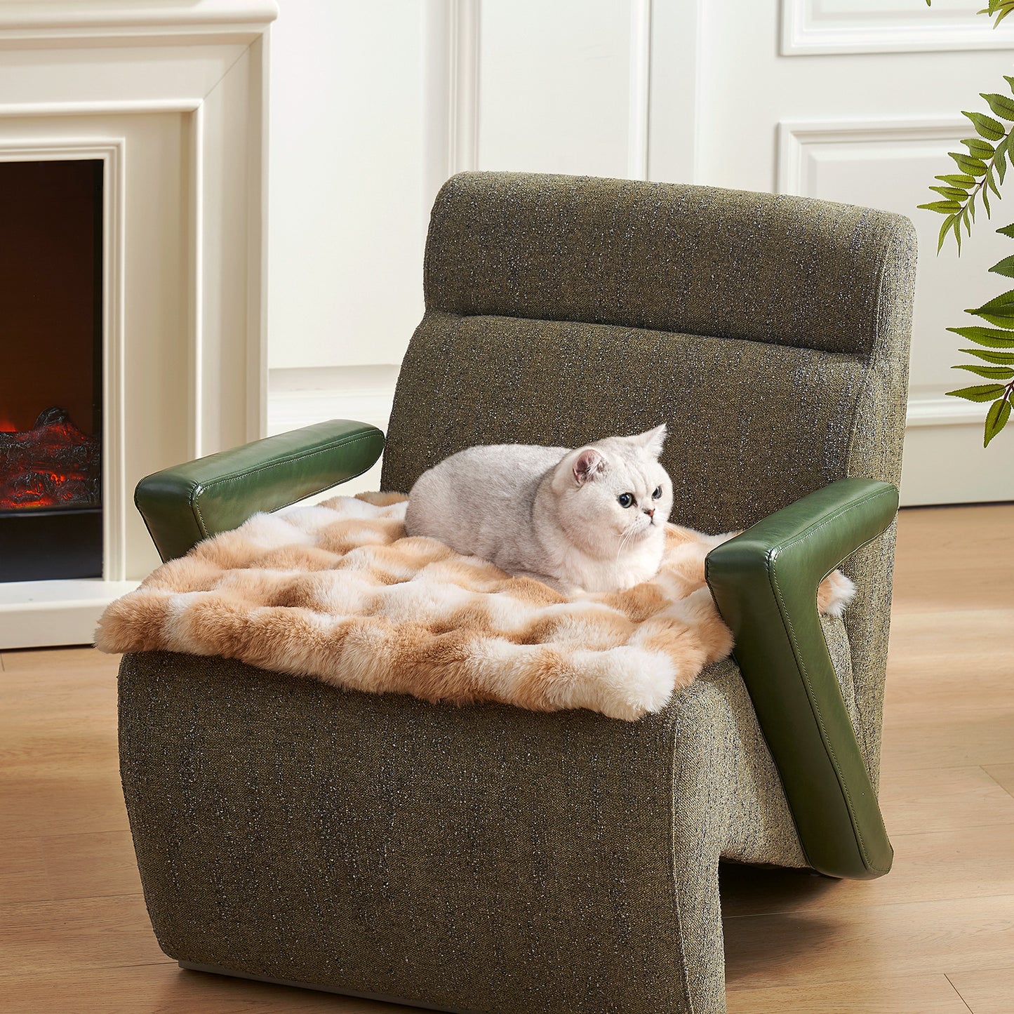 Fluffy Soft Bubble Faux Fur Couch Cover