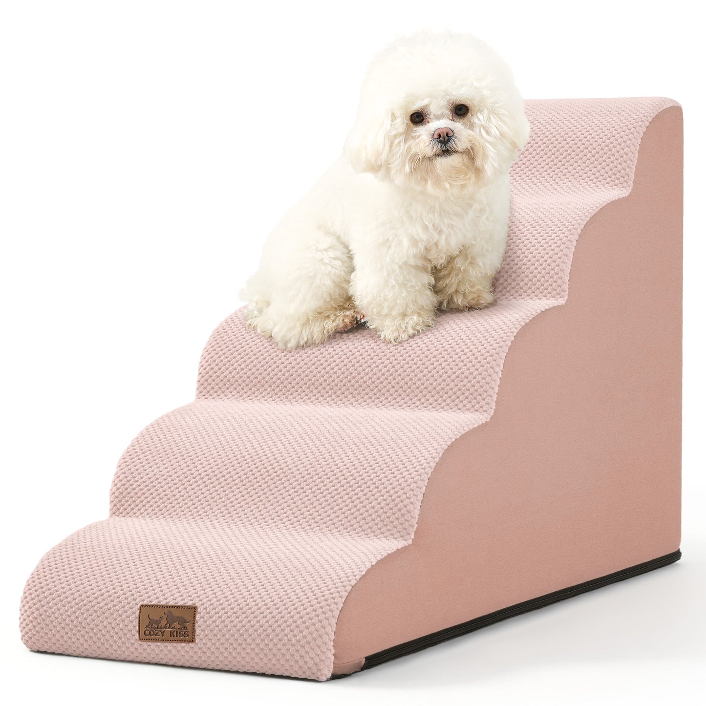 5-Step Joint-Fridendly Curved Pet Stairs