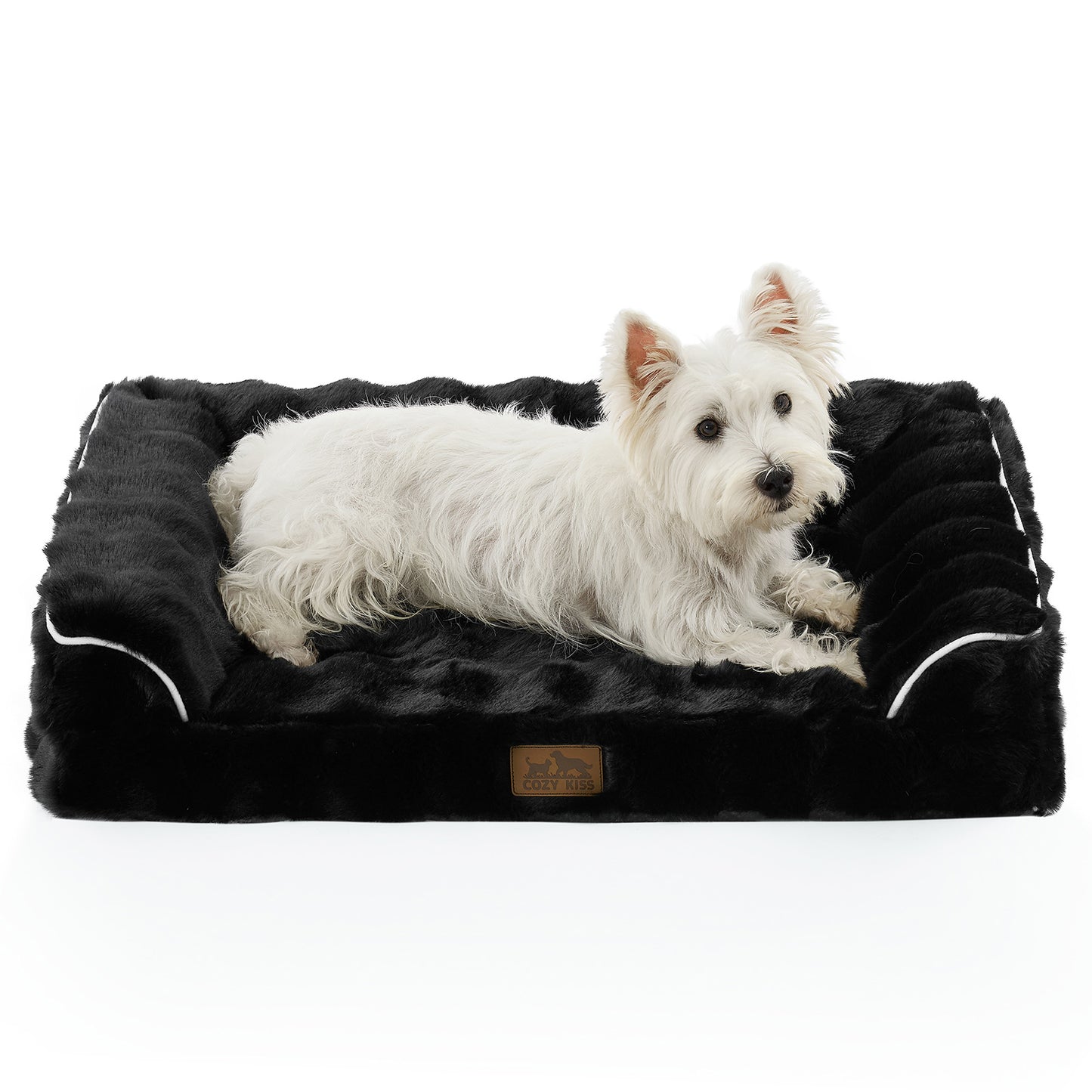 Fluffy Soft Bubble Faux Fur U-Shaped Dog Bed