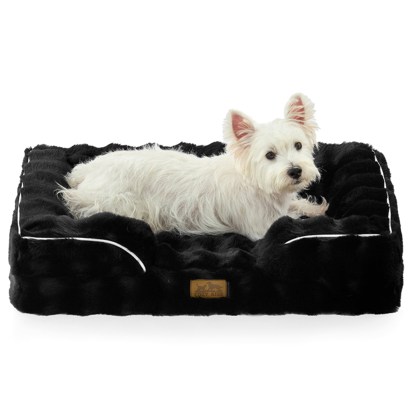 Fluffy Soft Bubble Faux Fur C-Shaped Dog Bed