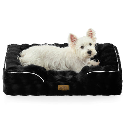 Fluffy Soft Bubble Faux Fur C-Shaped Dog Bed