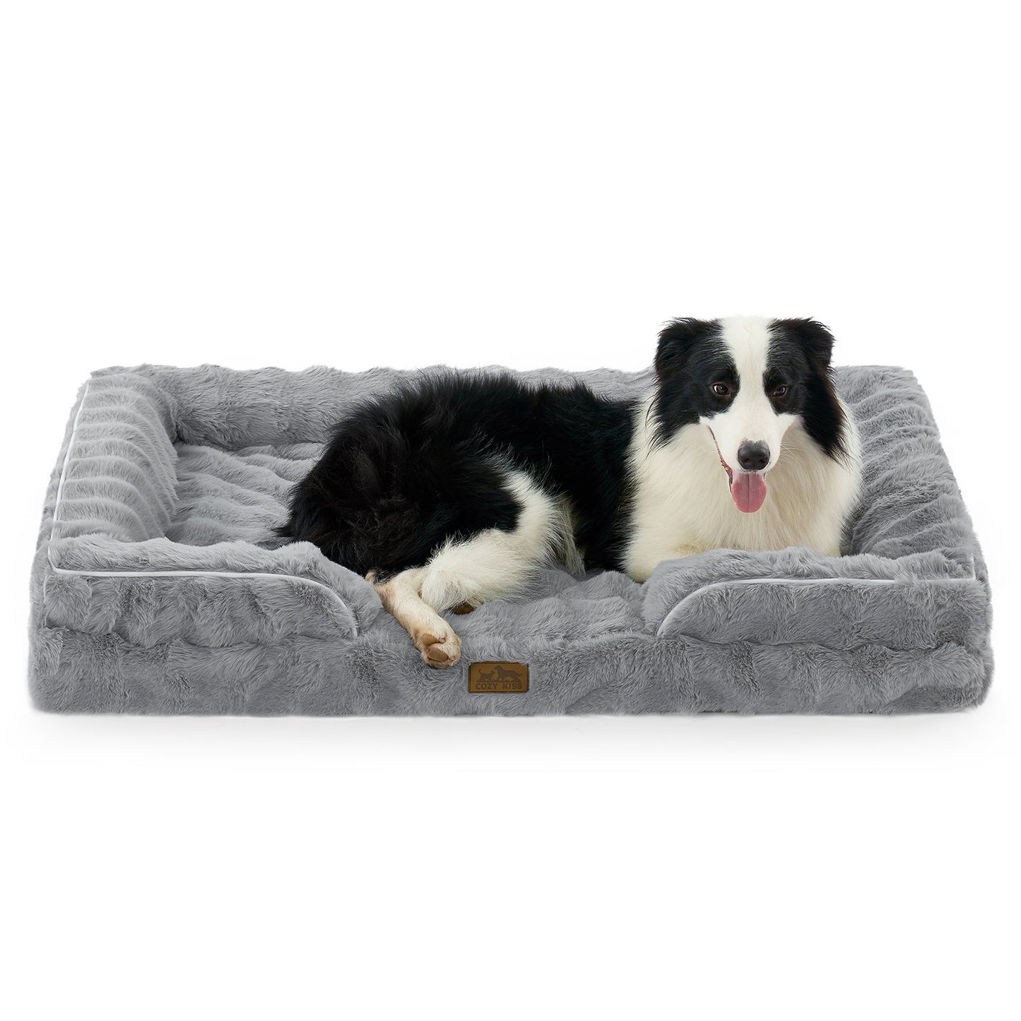 Fluffy Soft Bubble Faux Fur C-Shaped Dog Bed