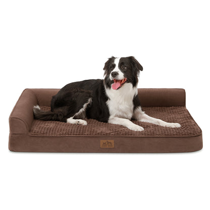 All Seasons L-Shaped Scratch-Resistant Dog Bed