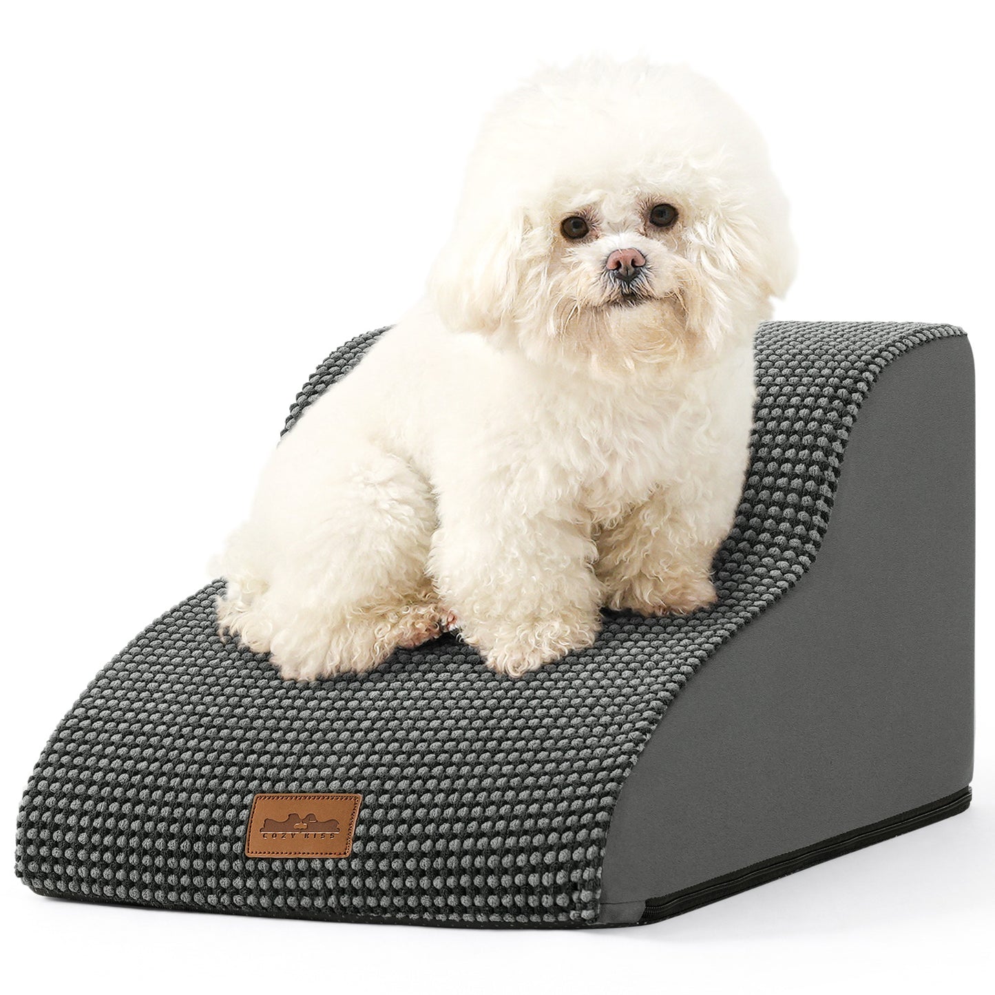 2-Step Joint-Fridendly Curved Pet Stairs