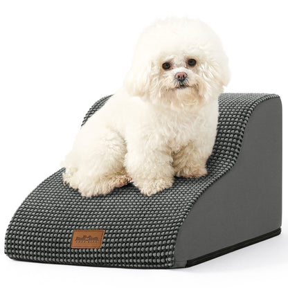 2-Step Joint-Fridendly Curved Pet Stairs