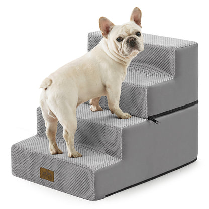 4-Step Extra Wide Foldable Right-Angle Pet Stairs
