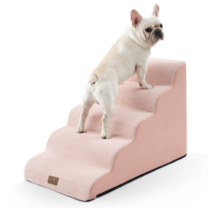 5-Step Extra Wide Curved Pet Stairs