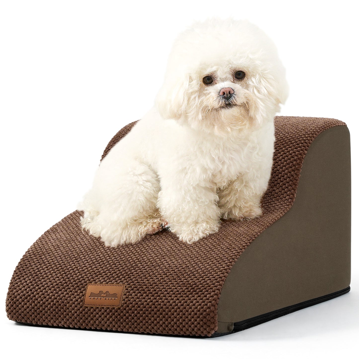 2-Step Joint-Fridendly Curved Pet Stairs