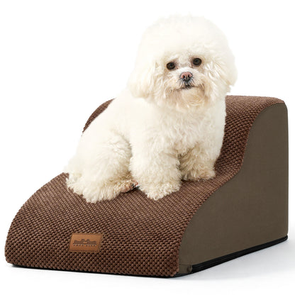 2-Step Joint-Fridendly Curved Pet Stairs
