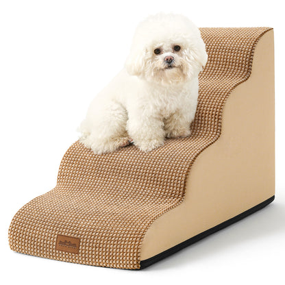 4-Step Joint-Fridendly Curved Pet Stairs