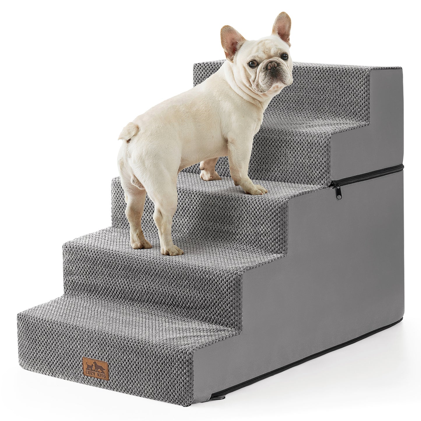 5-Step Extra Wide Foldable Right-Angle Pet Stairs