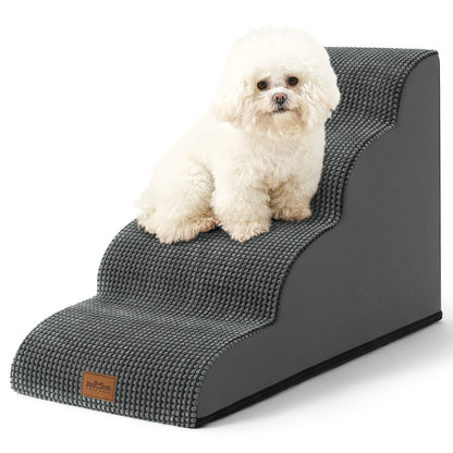 4-Step Joint-Fridendly Curved Pet Stairs