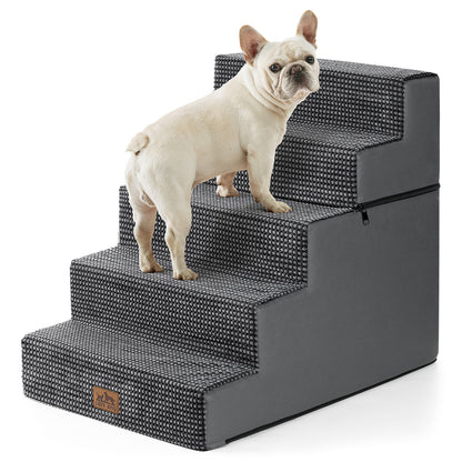 5-Step Extra Wide Foldable Right-Angle Pet Stairs