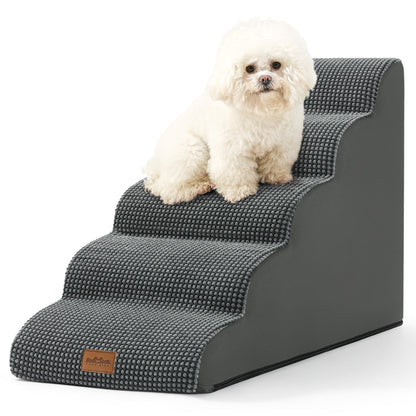 5-Step Joint-Fridendly Curved Pet Stairs