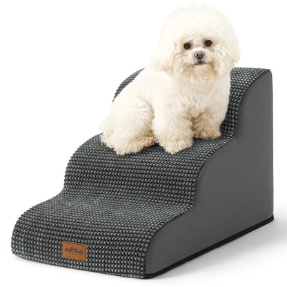 3-Step Joint-Fridendly Curved Pet Stairs