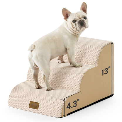 3-Step Gentle Slope Curved Pet Stairs