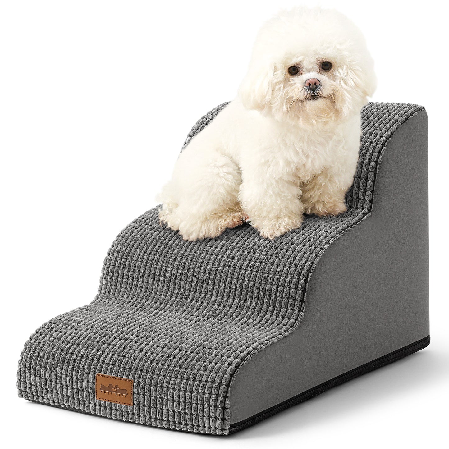 3-Step Extra Wide Curved Pet Stairs