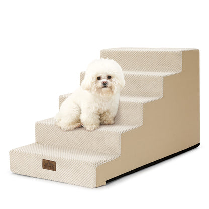 5-Step Gentle Slope Right-Angle Pet Stairs