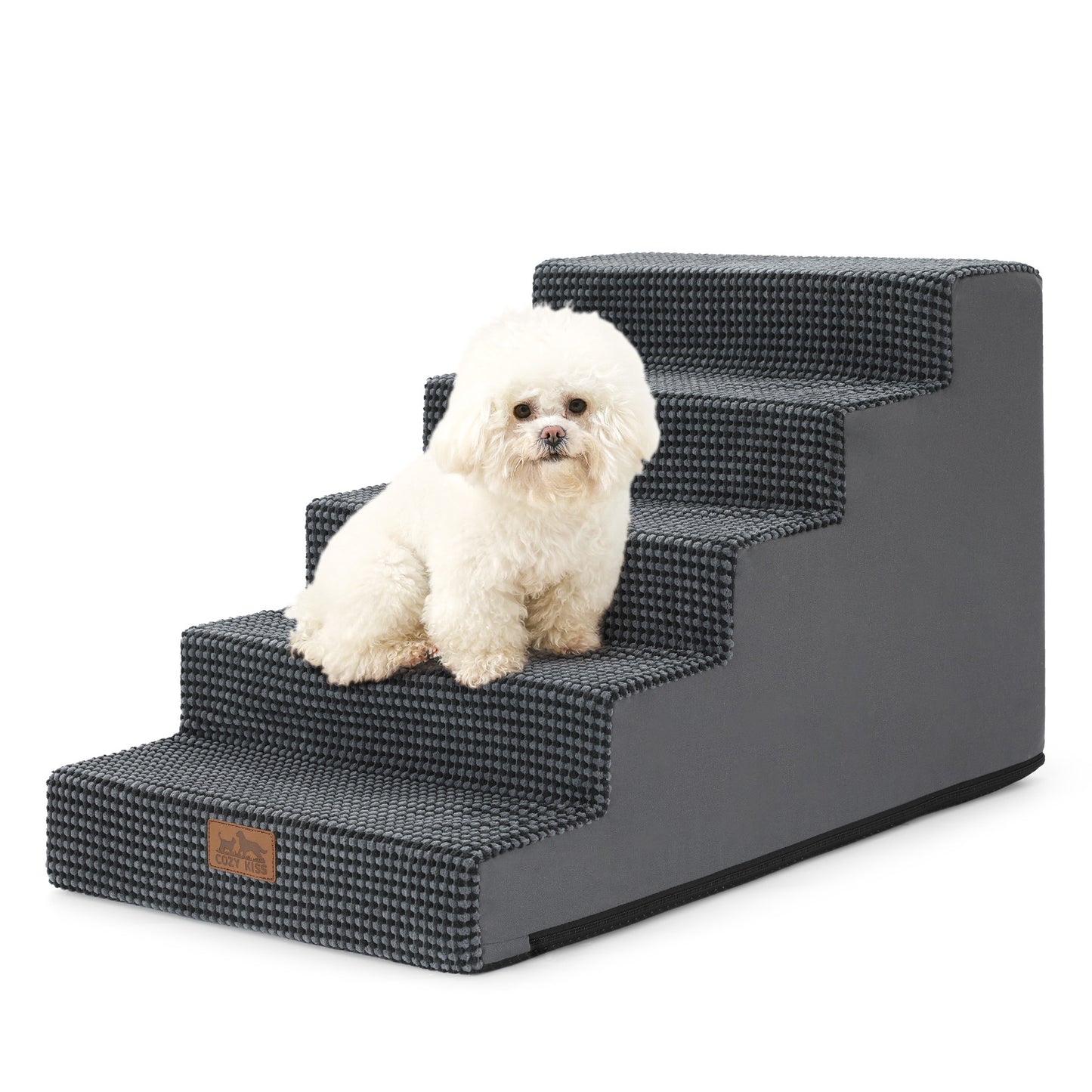 5-Step Gentle Slope Right-Angle Pet Stairs