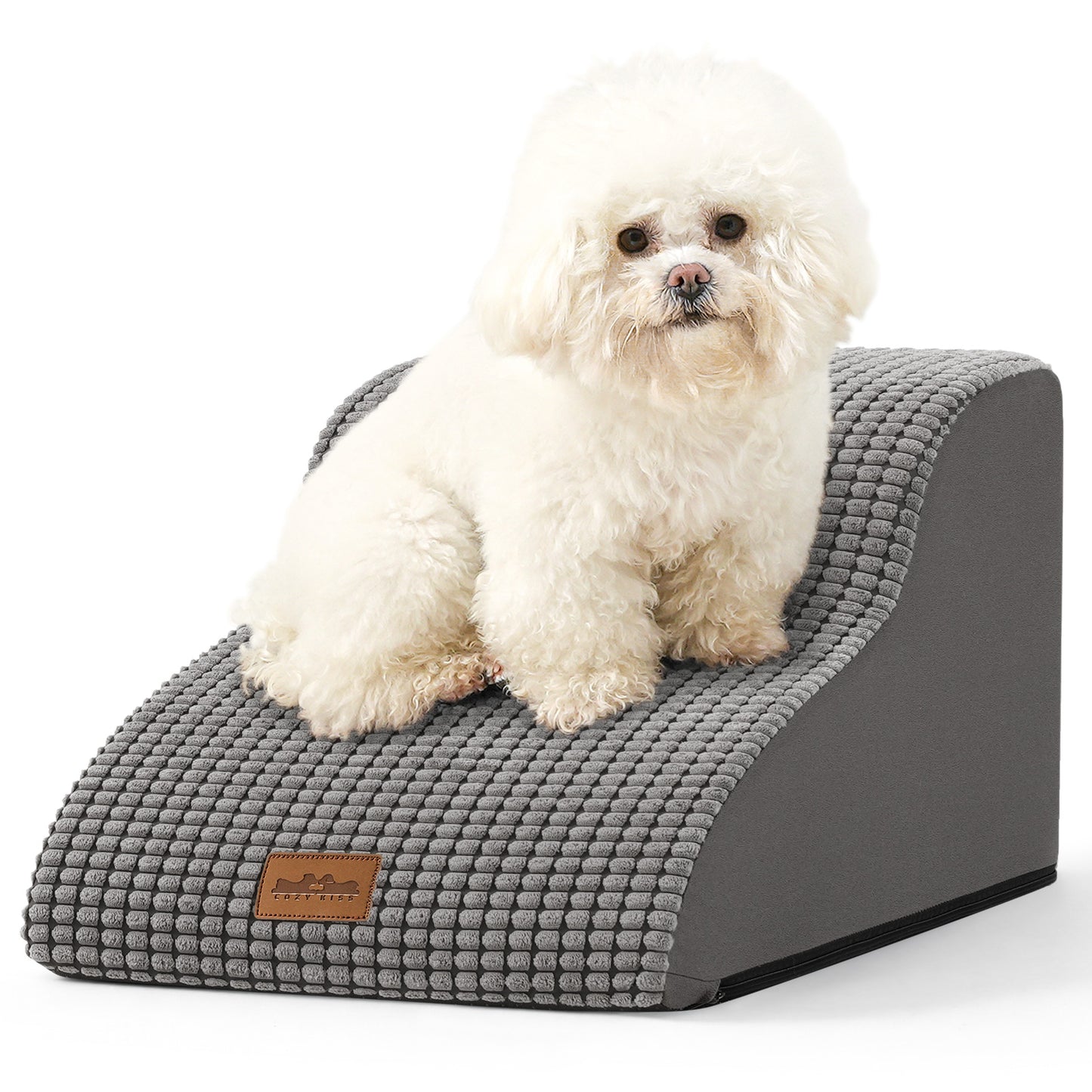 2-Step Joint-Fridendly Curved Pet Stairs