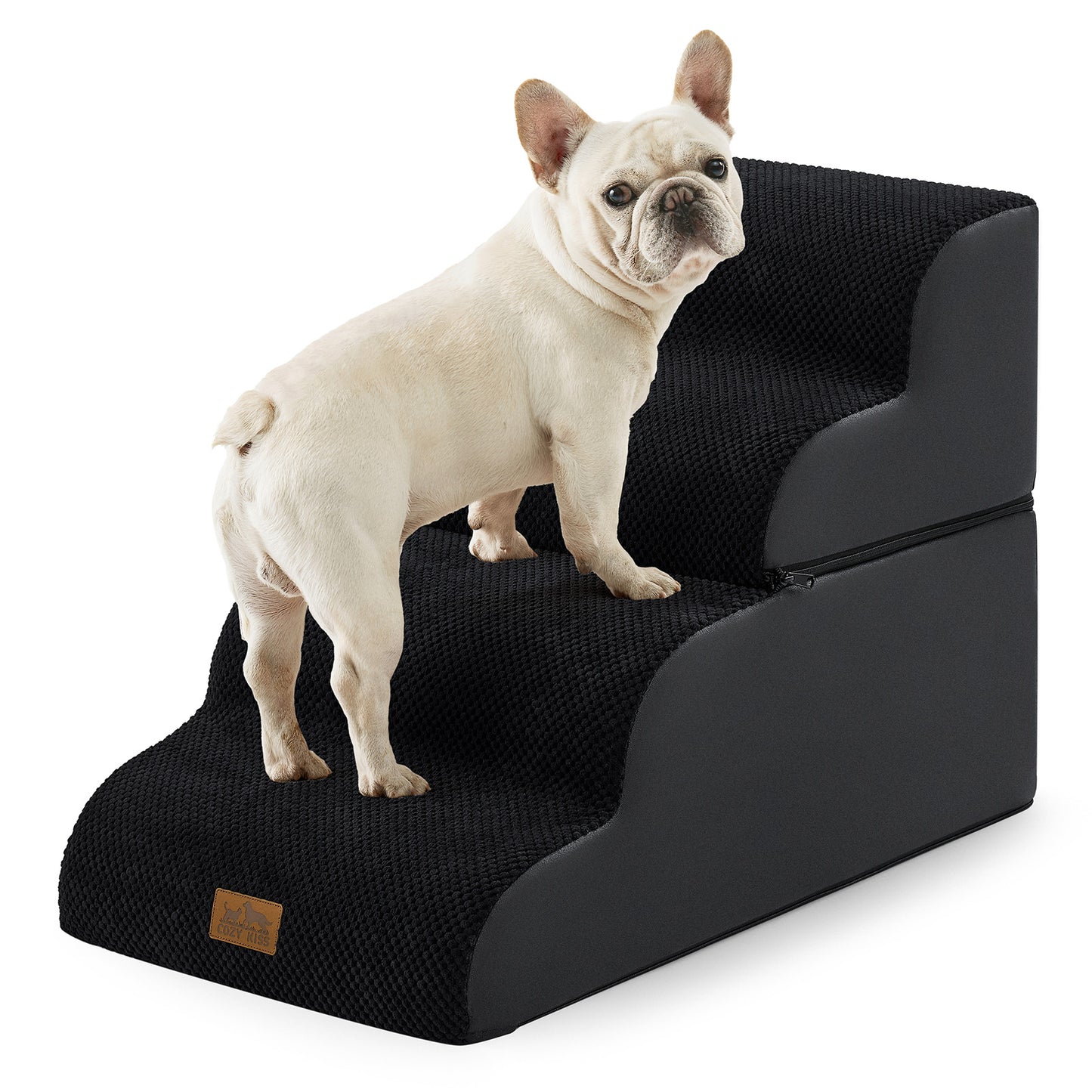 4-Step Foldable Curved Pet Stairs