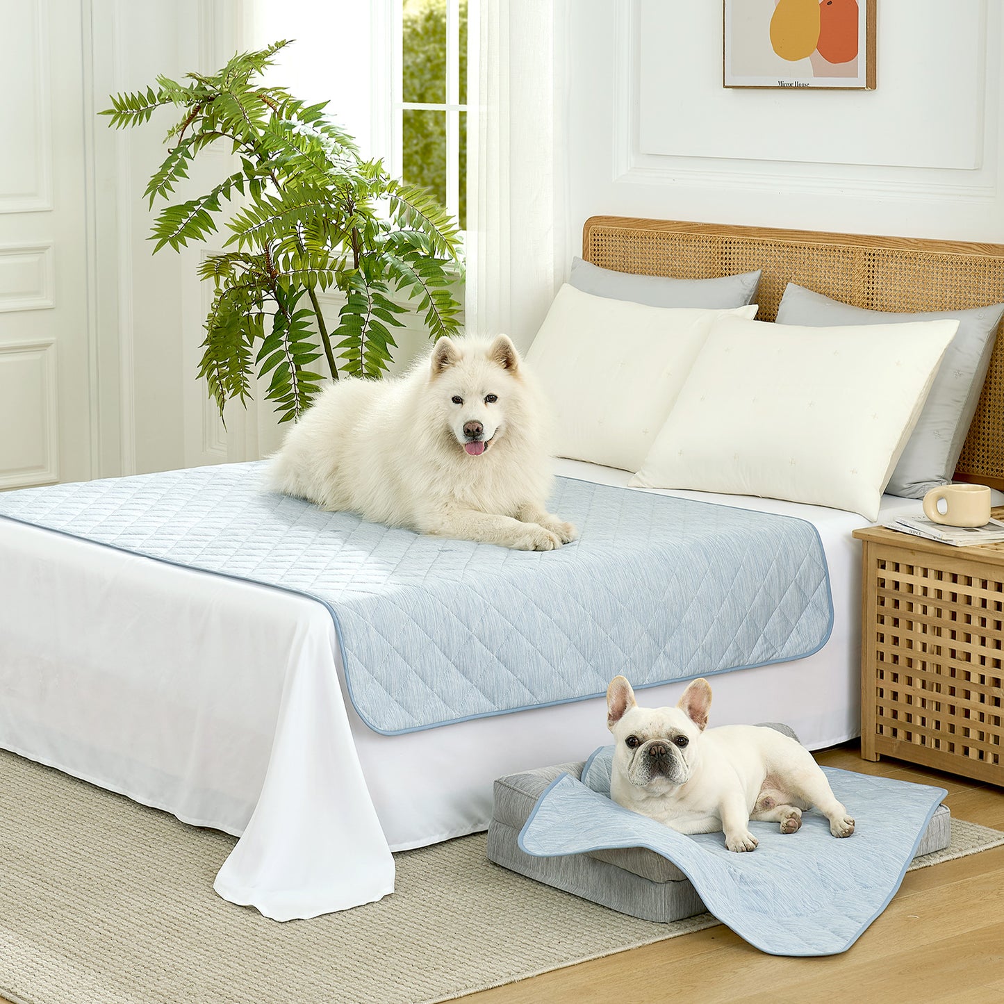 Diamond-Quilted Leakproof Cooling Couch Cover