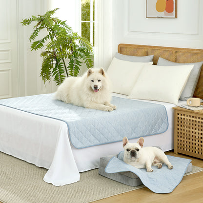 Diamond-Quilted Leakproof Cooling Couch Cover