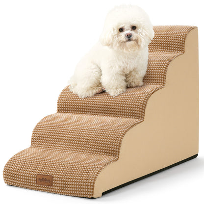 5-Step Joint-Fridendly Curved Pet Stairs