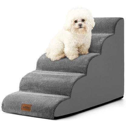 5-Step Joint-Fridendly Curved Pet Stairs