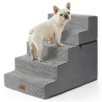 5-Step Extra Wide Foldable Right-Angle Pet Stairs