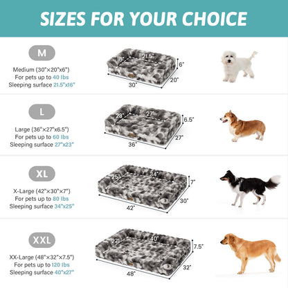 Fluffy Soft Bubble Faux Fur U-Shaped Dog Bed