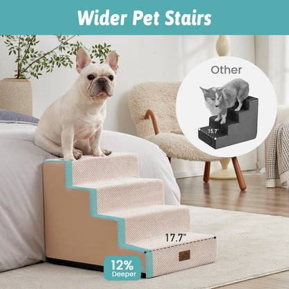 4-Step Extra Wide Right-Angle Pet Stairs
