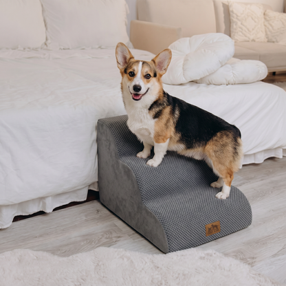 3-Step Extra Wide Curved Pet Stairs