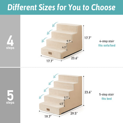 5-Step Extra Wide Right-Angle Pet Stairs