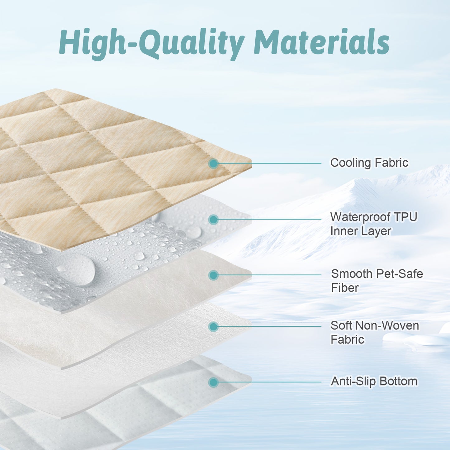 Diamond-Quilted Leakproof Cooling Couch Cover