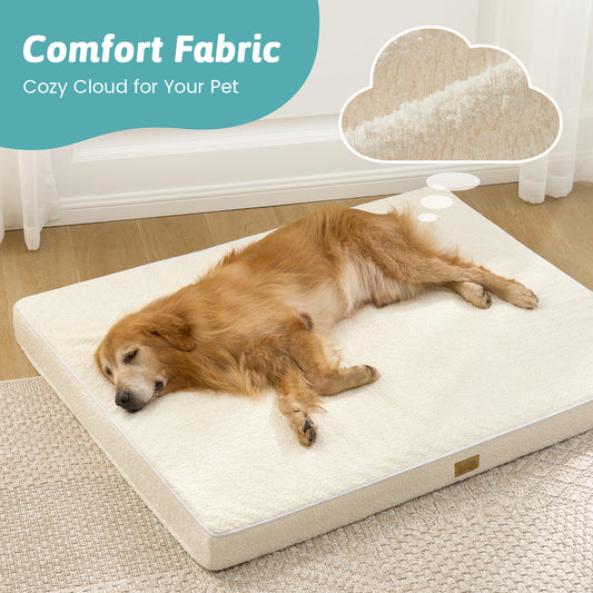 Cozy Kiss All Seasons Scratch-Resistant Crate Mat plush sleep surface and comfort fabric detail #color_Beige