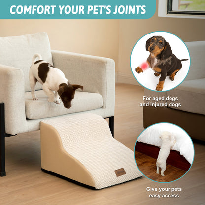 2-Step Joint-Fridendly Curved Pet Stairs