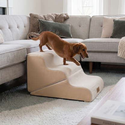 3-Step 2-in-1 Pet Stairs with Ramp Mode